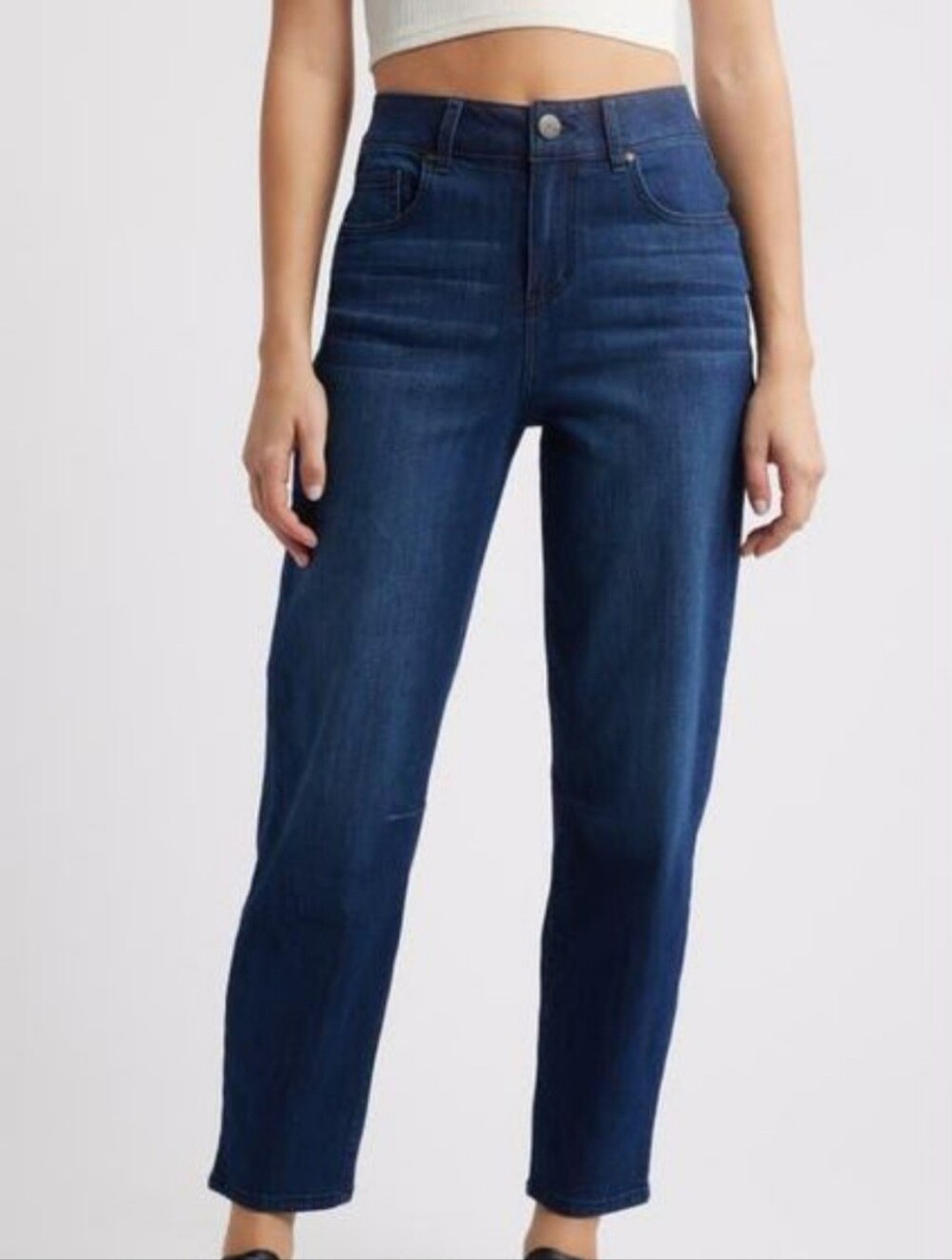 1822 Denim High Rise Ankle Barrel Jean